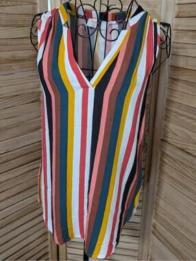 Renee C  Striped Tank Top Size M